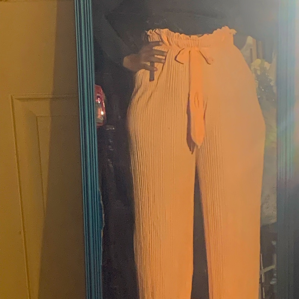 Relax fit wide leg dress pant